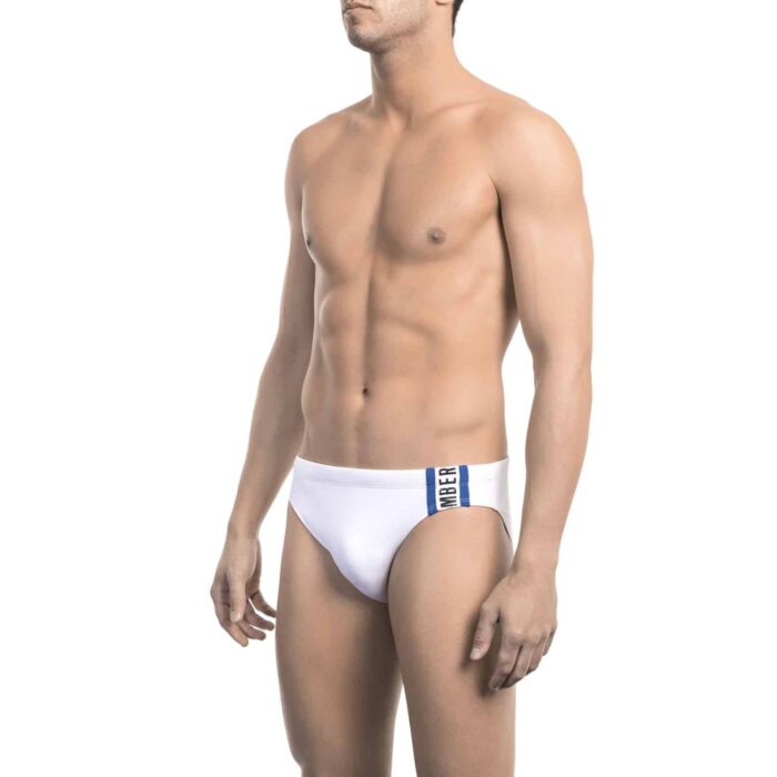 Bikkembergs Beachwear BKK1MSP02_WHITE&BLUE