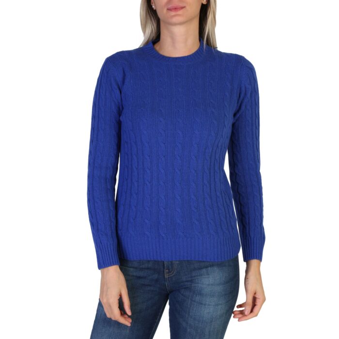 100% Cashmere DO-FF7-TRECCE_E560-BLU