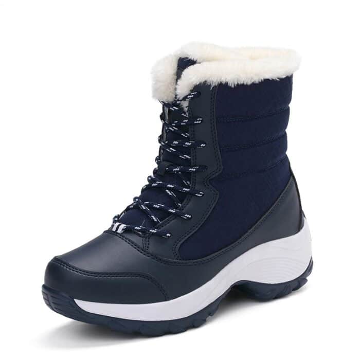 Snow boots, women’s boots, flat heels, Martin boots, women’s boots, lace up, women’s cotton shoes, oversized outdoor travel